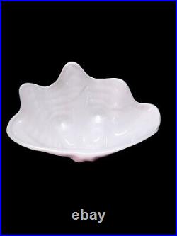 Vintage White HALL Porcelain China 12 inch Serving Bowl Decorative plant pottery