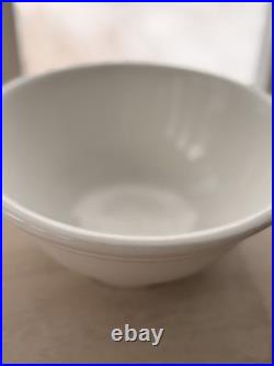 Vintage White Homer Laughlin Bowl 9 Inch Stoneware Mixing Bowl