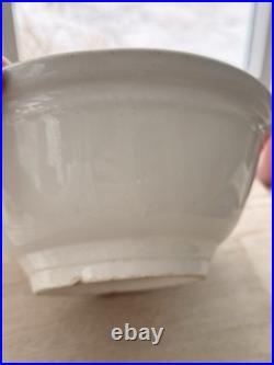 Vintage White Homer Laughlin Bowl 9 Inch Stoneware Mixing Bowl