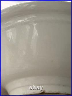 Vintage White Homer Laughlin Bowl 9 Inch Stoneware Mixing Bowl