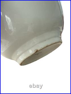 Vintage White Homer Laughlin Bowl 9 Inch Stoneware Mixing Bowl