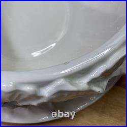 Vintage Whittier Pottery White Cabbage Soup Tureen Set 13 Pc Bowls Ladle Vintage Whittier Pottery White Cabbage Soup Tureen Set 13 Pc Bowls Ladle