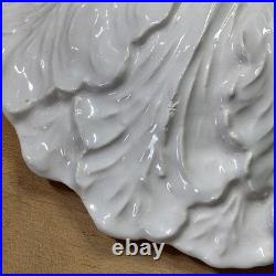 Vintage Whittier Pottery White Cabbage Soup Tureen Set 13 Pc Bowls Ladle