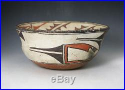 Vintage Zuni Dough Bowl Circa 1900, 5.5 x 11.25