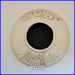 Vintage Zuni Pueblo Pottery Bowl & Lid With Bear Fetish Signed Jobeth Maize