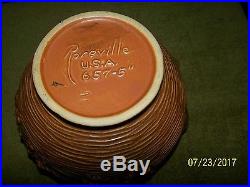 Vintage roseville u. S. A 657-5' autumn bounty bowl