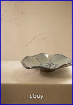 Vintage studio pottery bowl signed