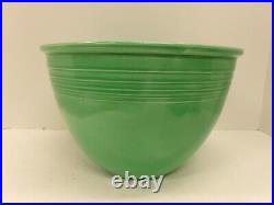 Vtg 1936 Fiesta #7 Mixing Bowl Mint Green-rings On Inside Base