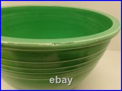 Vtg 1936 Fiesta #7 Mixing Bowl Mint Green-rings On Inside Base