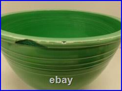 Vtg 1936 Fiesta #7 Mixing Bowl Mint Green-rings On Inside Base