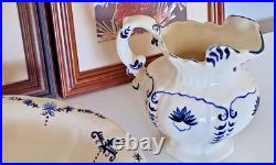 Vtg Artisan Studio Pottery Pitcher Bowl Ceramic Stoneware Handpainted Signed USA