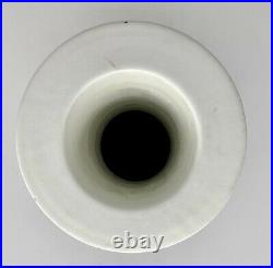 Vtg Bitossi Ceramiche Black White Matt Finish Cylinder Vase by Ettore Sottsass