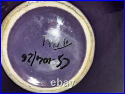 Vtg Bitossi Vetratta Bowl MCM Aldo Londi Signed Pottery Italy FREE SHIPPING