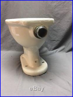 Vtg Ceramic White Porcelain Toilet Bowl Old Crane Bathroom 349-18E