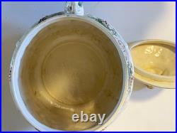 Vtg German Castle Stoneware Punch Bowl Tureen Set 12 Mugs Pitcher 14pc LN Mark Vtg German Castle Stoneware Punch Bowl Tureen Set 12 Mugs Pitcher 14pc LN Mark