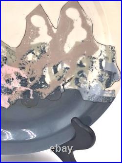 Vtg Gibson Platter 80s Pop Abstract Art Original Signed Alan Gibson Size 12.5