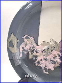 Vtg Gibson Platter 80s Pop Abstract Art Original Signed Alan Gibson Size 12.5