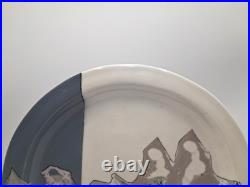 Vtg Gibson Platter 80s Pop Abstract Art Original Signed Alan Gibson Size 12.5