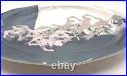 Vtg Gibson Platter 80s Pop Abstract Art Original Signed Alan Gibson Size 12.5