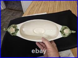 Vtg. Hull Pottery Tokay Console bowl/candleholder