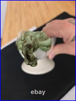 Vtg. Hull Pottery Tokay Console bowl/candleholder