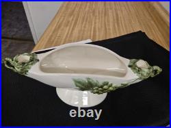 Vtg. Hull Pottery Tokay Console bowl/candleholder