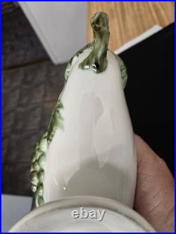 Vtg. Hull Pottery Tokay Console bowl/candleholder