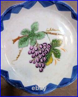 Vtg. Lg. Italian Garantito Per Alimenti Hand Painted 13 Bowl 18 Platter