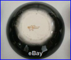 Vtg MARC BELLAIRE Pottery 1950s BEACHCOMBER TIKI PLATTER SERVE BOWL SET LOT Gold