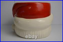 Vtg MCM DeForest of California Punch/Eggnog Bowl & Mugs Merry Christmas Pottery