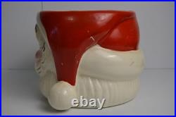 Vtg MCM DeForest of California Punch/Eggnog Bowl & Mugs Merry Christmas Pottery