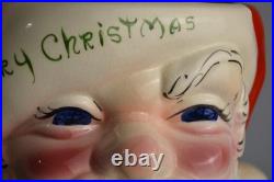 Vtg MCM DeForest of California Punch/Eggnog Bowl & Mugs Merry Christmas Pottery