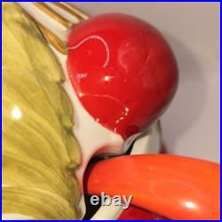 Vtg MCM ITALY MANCIOLI CHERRY Soup Tureen Candy Dish & Salt & Pepper