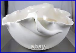 Vtg. MCM Signed SNARS Large Calla Lily Multi Color Glazed Bowl