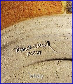 Vtg MCM Studio Art Serving Bowl Kenneth G Merrill Canyon Creek Pottery Oregon