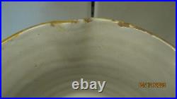 Vtg Majolica Pottery Italian Fruit Bowl Pedestal Dual Handles Hand Painted 9.5