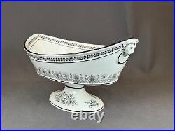 Vtg Mottahedeh Italy Black & White French Toile Criel 14 ½ Centerpiece Bowl