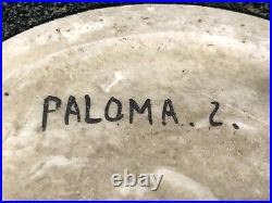 Vtg RARE Lisa Larson Large Art Pottery Dish'Paloma 2' Gustavsberg Sweden MCM