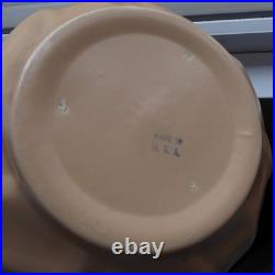 Vtg Rare Catalina Pottery Fruit Bowl Franciscan & Turquoise Made In USA 7.5 W