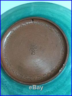 Vtg Theo & Susan Harlander MCM Canada Art Pottery Abstract Plate Bowl Cubist