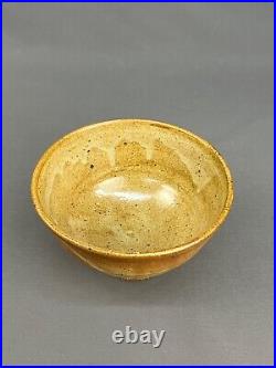 Vtg Warren MacKenzie 3 3/4 Footed Pottery Bowl