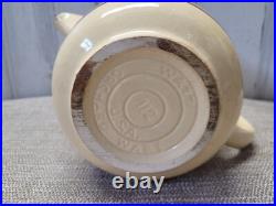 Vtg Watt Pottery Lot Teapot, Sugar Bowl with Lid & Creamer Striped RARE Set #112
