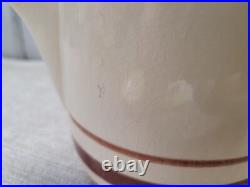 Vtg Watt Pottery Lot Teapot, Sugar Bowl with Lid & Creamer Striped RARE Set #112