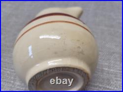 Vtg Watt Pottery Lot Teapot, Sugar Bowl with Lid & Creamer Striped RARE Set #112