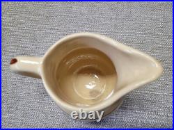 Vtg Watt Pottery Lot Teapot, Sugar Bowl with Lid & Creamer Striped RARE Set #112