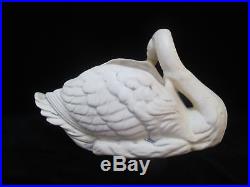 WELLER Vintage MUSKOTA White Floating SWAN Bird Bowl Planter Vase