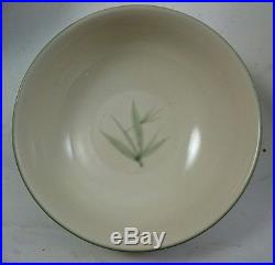 WINFIELD VINTAGE DINNER WARE Hand Crafted Bamboo Round Salad Plates Bowls Dishes