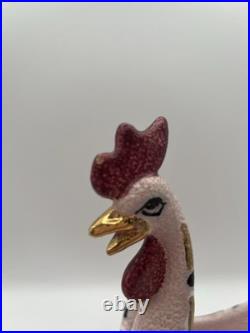 WONDERFUL Vtg bitossi pottery rooster bowl italy MCM candy dish Raymond Chicken