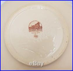 Wallace China Westward Ho Pioneer Trails Large Serving Bowl Round Vintage 12.5