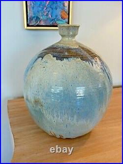 Walter Hartman Vtg Mid Century Modern Texas Studio Pottery Bowl Vase Vessel